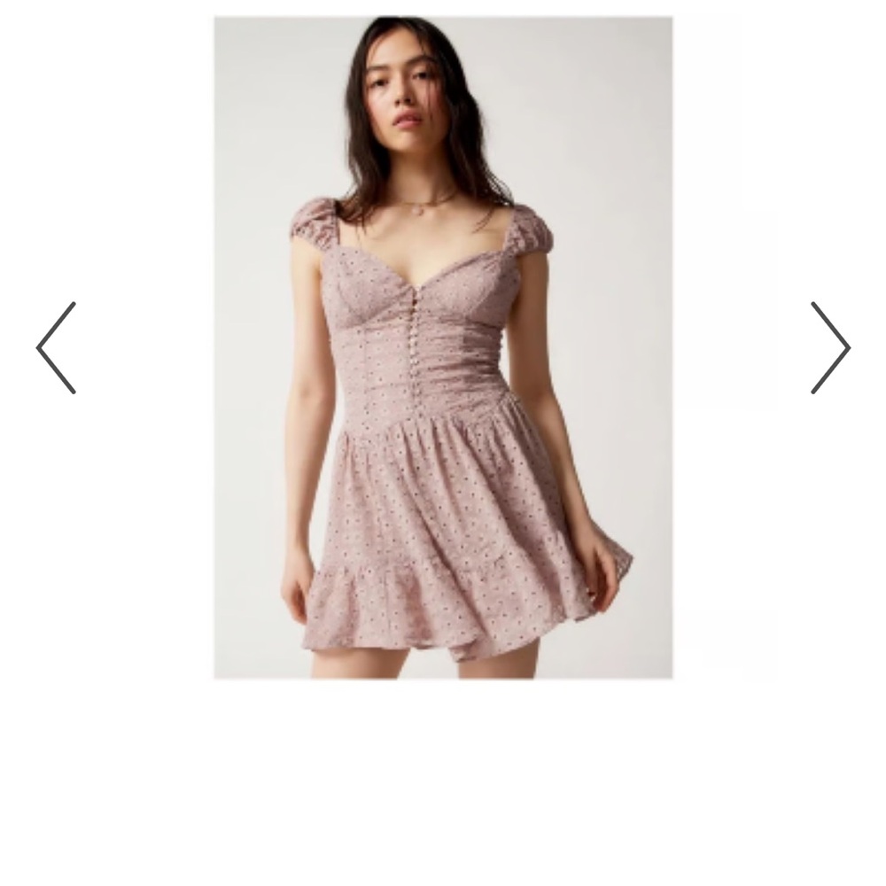Kimchi Blue Mauve Eyelet Dress